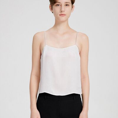 Silk Camisole - White - S