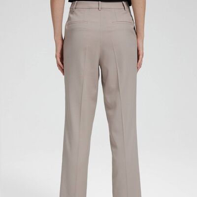 Tapered-tailored Wool-blend Trousers - Khaki - S