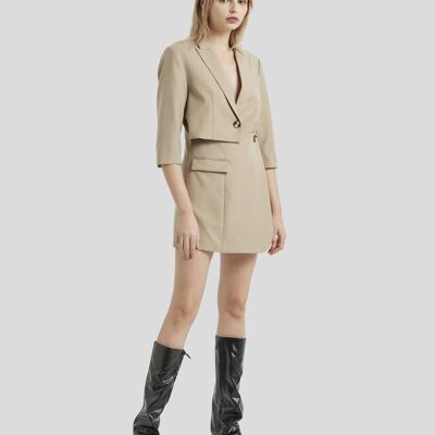 Mini Blazer Dress - Olive khaki - L