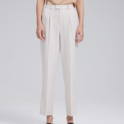 Tapered-tailored Trousers - Light grey - S