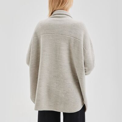 Wool Shirt Jacket - Glacier grey - XL