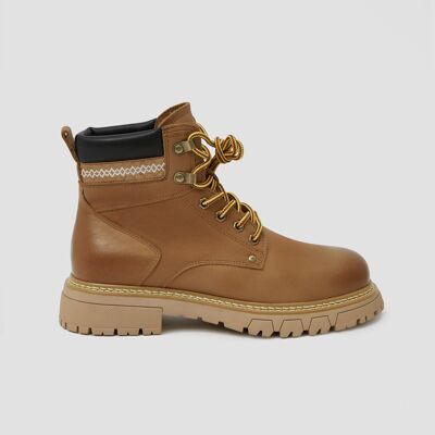 Waterproof Ankle Boots - Brown - 5