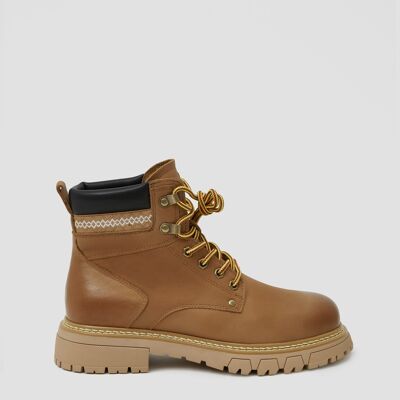 Waterproof Ankle Boots - Brown - 6