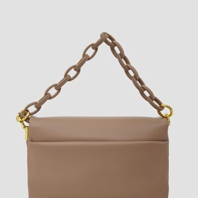 Flap Wallet Chain Bag - Caramel