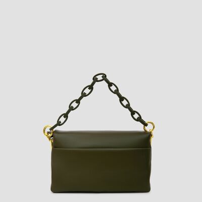 Flap Wallet Chain Bag - Mud beige
