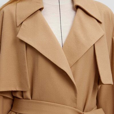 Wool Overcoat - Camel - M