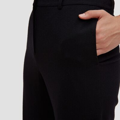 Side Buttoned Trousers - Black - S