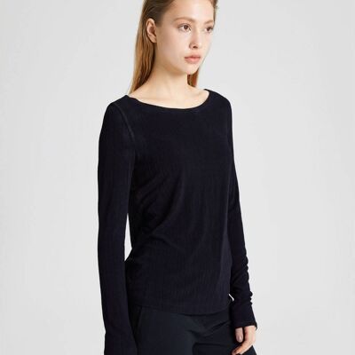 Shoulder Boat Top - Black - L