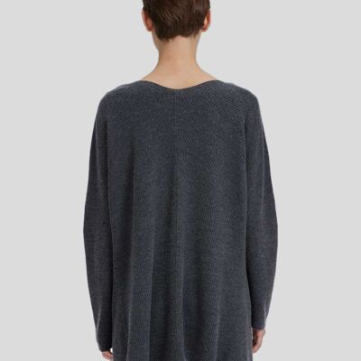 Cashmere Knitted Oversize Cardigan - Fossil - L