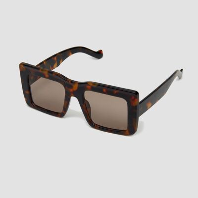 Retro Classic Square Sunglasses - Leopard print - OS