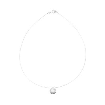 Collier transparent motif rond