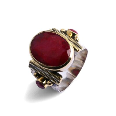 Bague Léna Sillimanite rouge