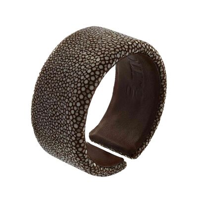 Bracelet galuchat marron 30