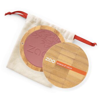 ZAO, Økologisk Compact Blush 322 Brun Rose, 9 g 2