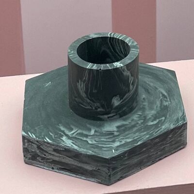 Bougeoir - Tie Dye Noir