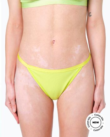 Culotte Ficelle Dentelle Lime 1