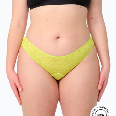 Culotte Cheeky Dentelle Lime