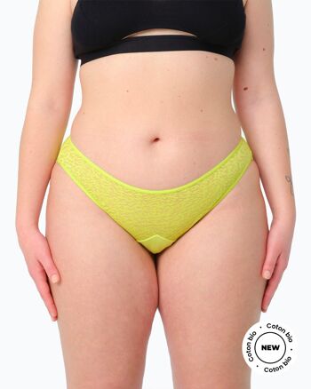 Culotte Cheeky Dentelle Lime 1