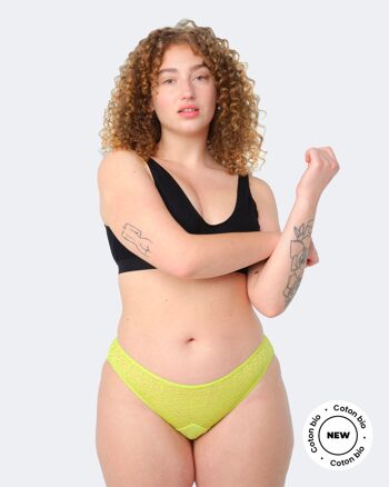 Culotte Cheeky Dentelle Lime 5