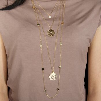 Collier lotus, argent sterling 2