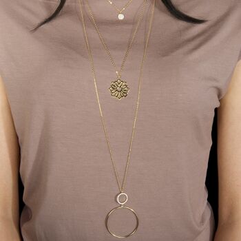 Collier lotus, argent sterling 3