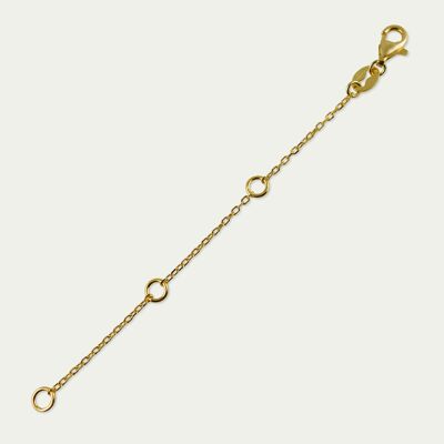 Chain extension, sterling silver gold plated