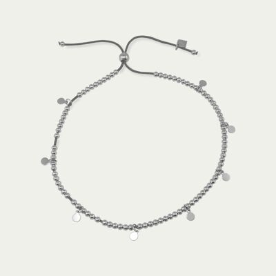 Bracelets de cheville saupoudrés, argent sterling - Couleur de la bande