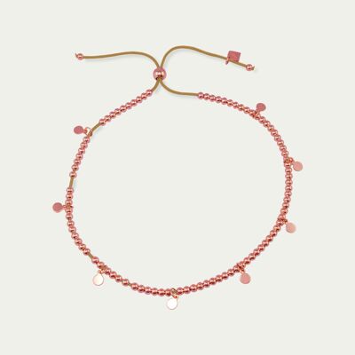 Anklet Sprinkle, rose gold plated - strap color