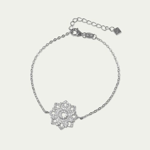 Armkette Big Shiny Lotus, Sterling Silber