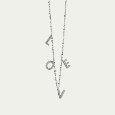 Collar Amor, plata de ley