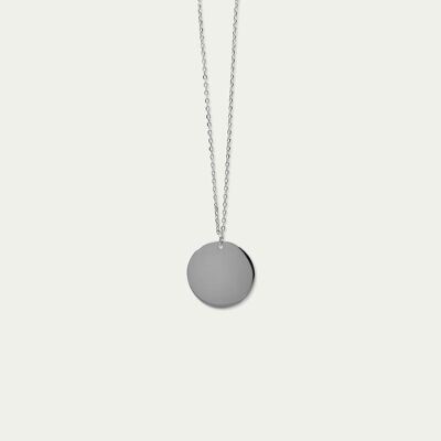 Collier Big Coin, argent sterling