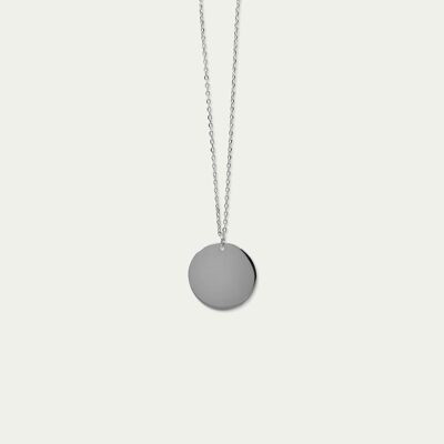 Collana Big Coin, argento