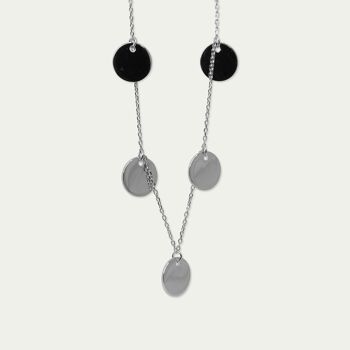 Collier pièce avec 5 plaques, argent sterling 1