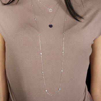 Collier Endless Glam, Plaqué Or Rose, Cristal 2