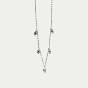 Collier mauvais œil, argent sterling