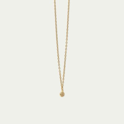 Collier mini pavé, plaqué or jaune