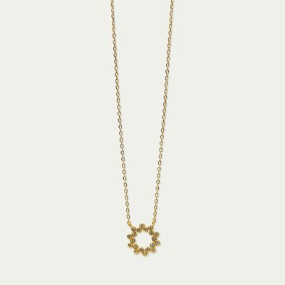 Necklace Sparkling, yellow gold plated