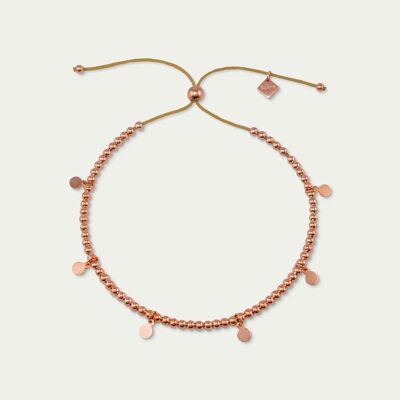 Sprinkle lucky bracelet, rose gold plated - strap color