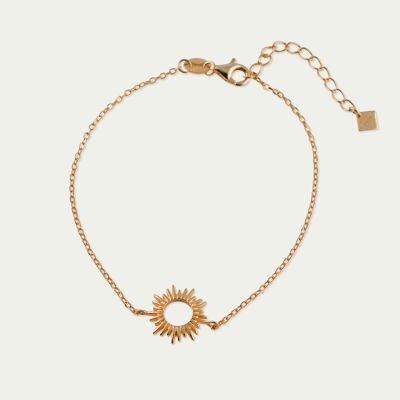 Bracelet Sun, 18K rose gold plated