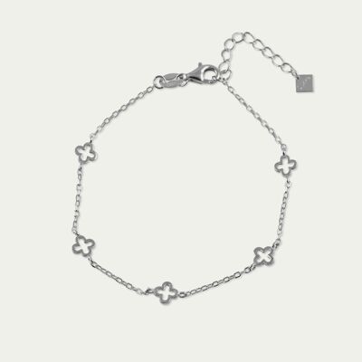 Endless Clover Bracelet, Sterling Silver