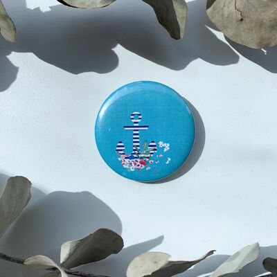 Badge Ancre Bleue