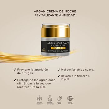 CRÈME DE NUIT REVITALISANTE ANTI-ÂGE ARGAN 2