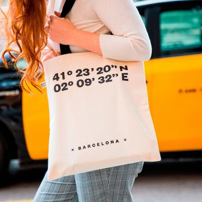 Tote Bag Coordinates Barcelona