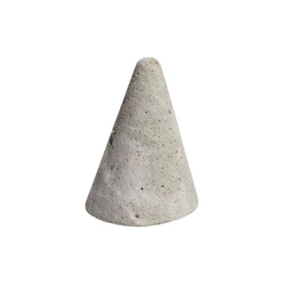 Ring holder cone Carol - Marbled white/grey