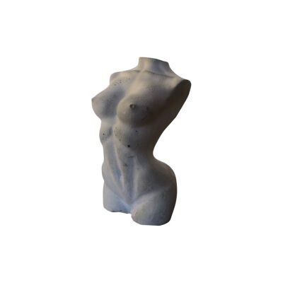 Estatuilla busto femenino - Gris crudo
