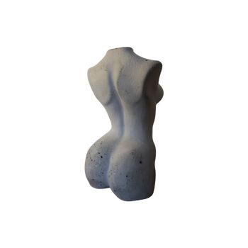 Statuette buste femme - Gris brut 2