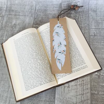 Feather bookmark