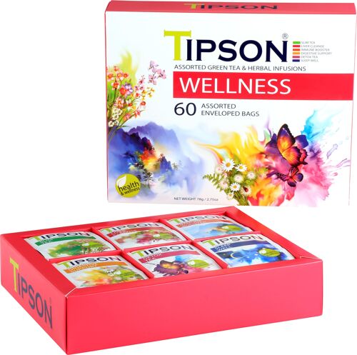 Tipson : Coffret assortiment 60 sachets