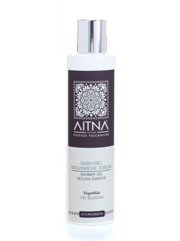 Aitna Naturkosmetik Gel Douche Volcanique Bio Essence Sicilienne Fleur de Figuier Fabriqué en Italie Lot de 1 (1 x 200 ml) 1