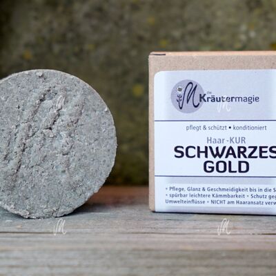 Haarkur-Taler SCHWARZES GOLD- nur noch unverpackt lieferbar. Daher Sonderpreis